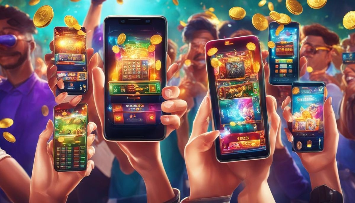  casino presented on mobile device in Pakistan with slots and live games